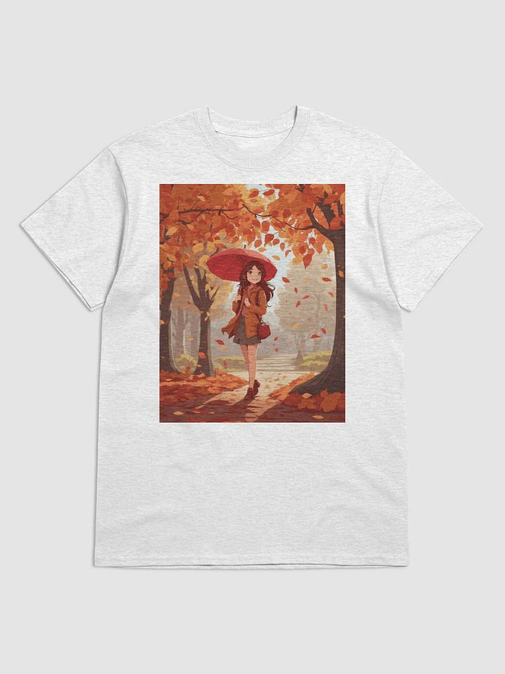 Autumn Stroll Red Umbrella T-Shirt product image (1)
