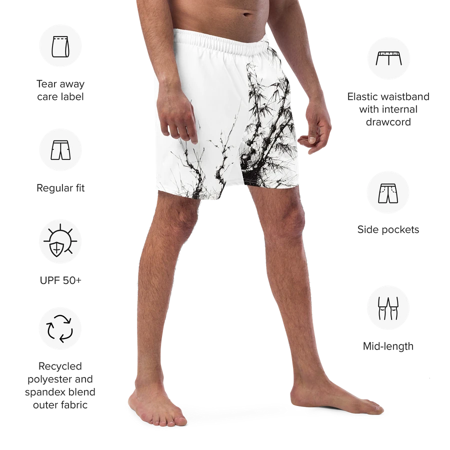 Bamboo Print Swim Trunks product image (21)