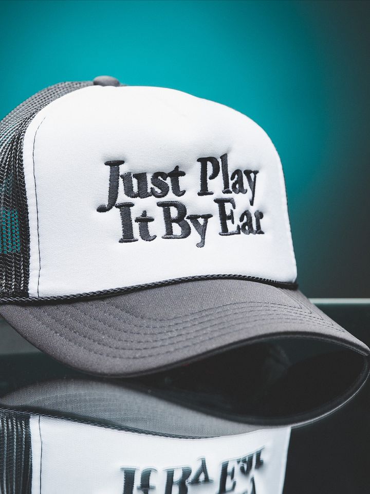 Embroidered Trucker Hat (White) product image (1)