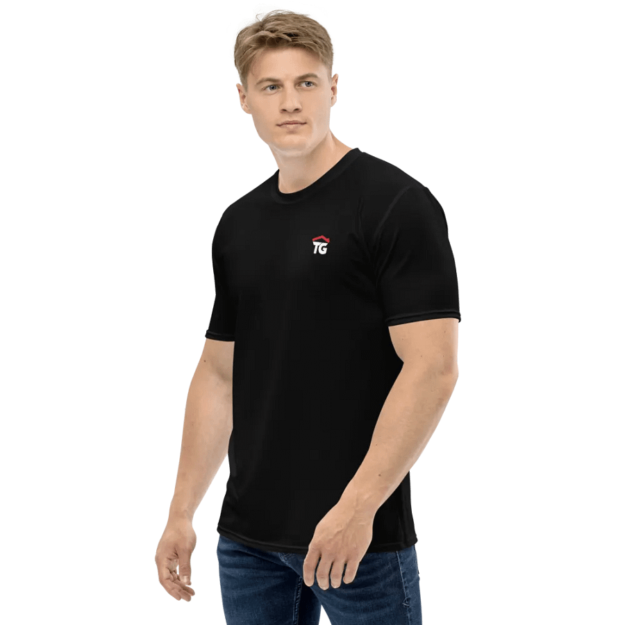 Men's TG Black Crew Neck T-Shirt product image (3)
