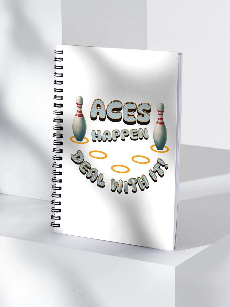 Aces Happen Deal With It Spiral Notebook product image (1)