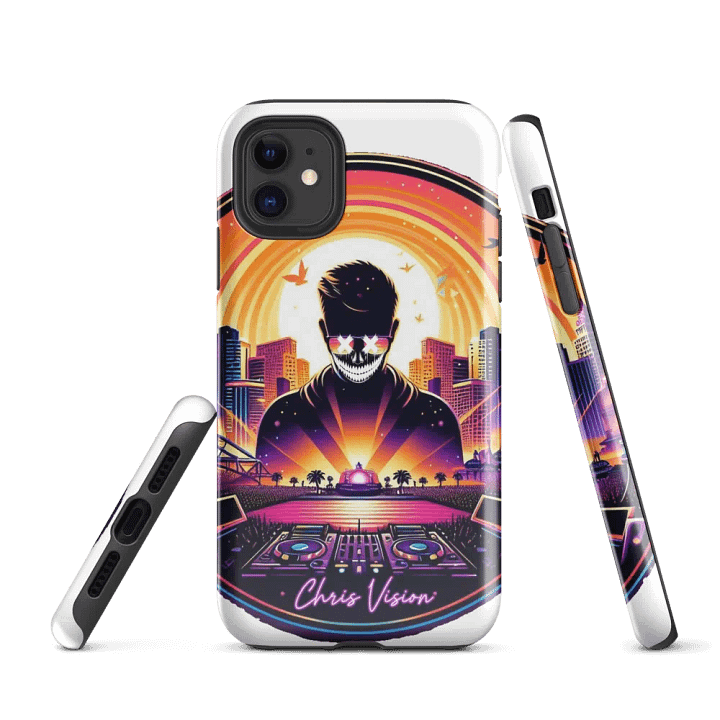 Neon DJ Sunset iPhone® Tough Case product image (1)