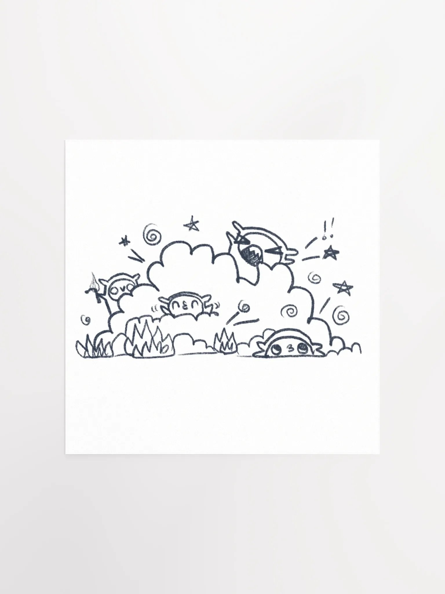 The inevitable colourable square poster product image (1)