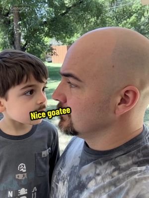 Well at least he has hair….now both my son and Ai son put me to shame with hair. #Multiaverso #aifilter #capcutai 