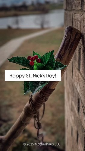 Happy St. Nick’s Day! Deck it all with boughs of holly #FeelTheMO #WalkEveryDay