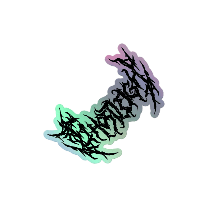Holographic Gh0stleigh Metal Stickers product image (1)