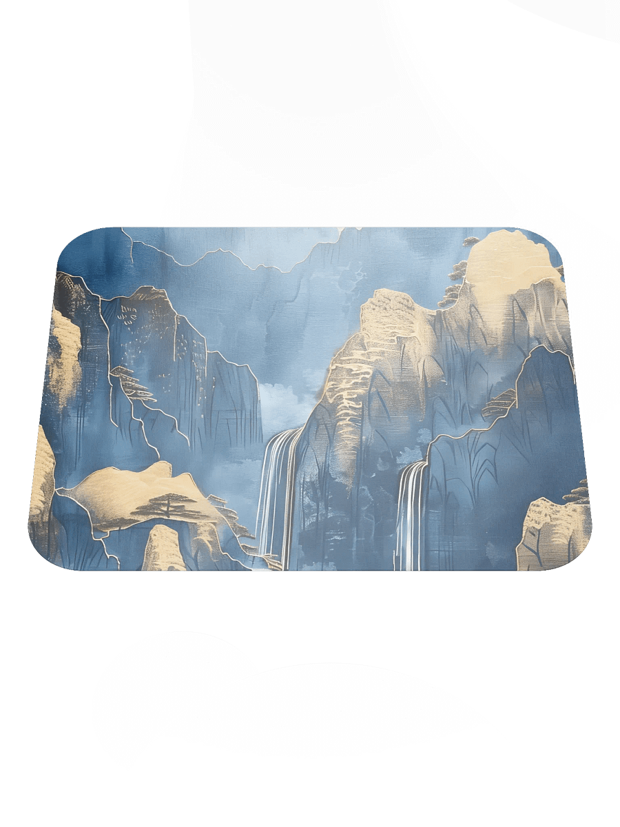 Blue and Gold Mountains Mouse Pad by Treasure Pie product image (3)