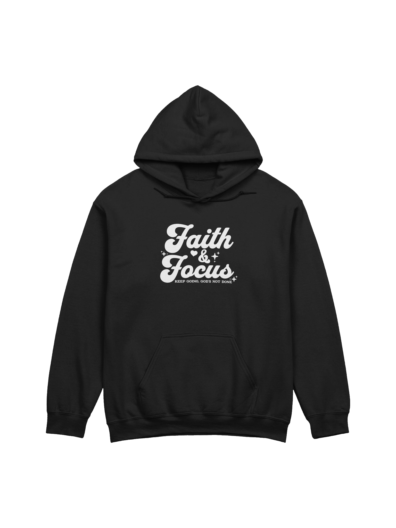 Faith and Focus Retro Script Hoodie product image (1)