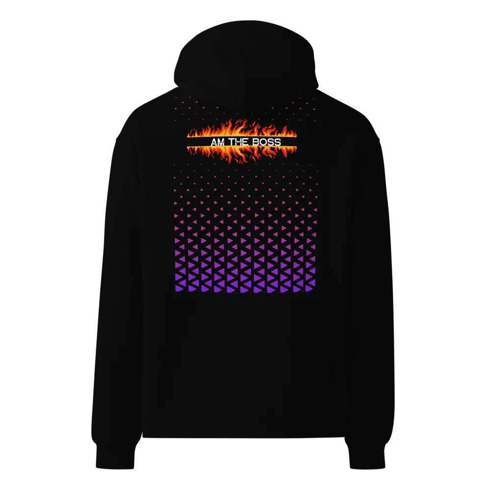 Glitch Flame Unisex Oversized Hoodie product image (1)