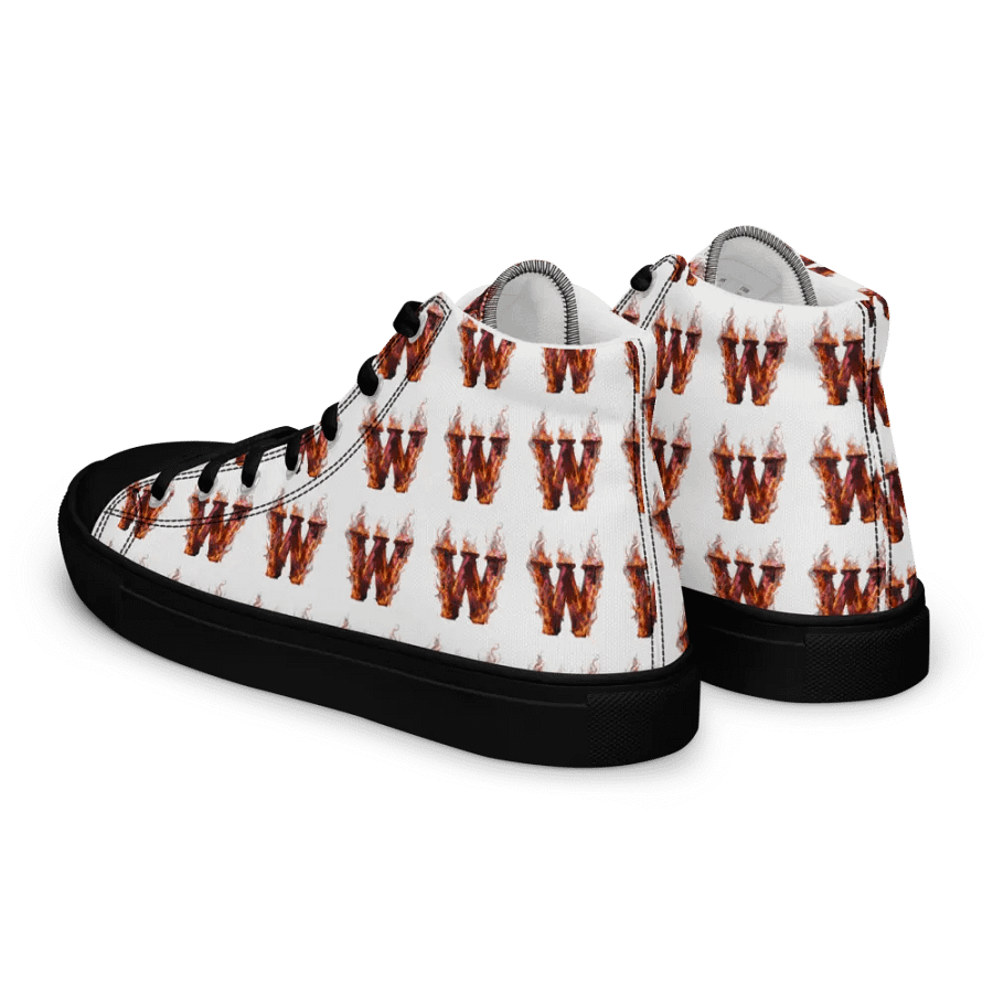 Whiskey Glass Grid Women's High Top Shoes product image (8)