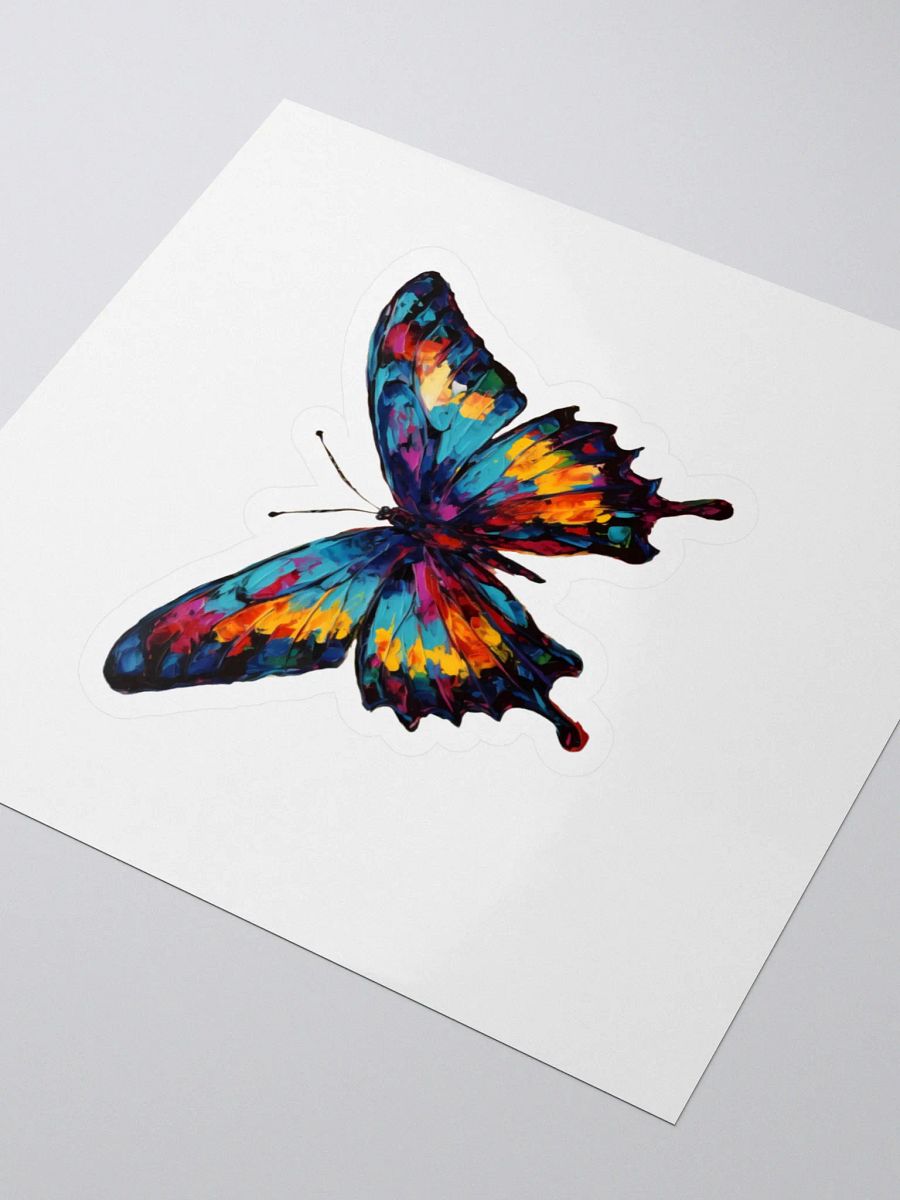 Vibrant Butterfly Kiss Cut Sticker product image (3)