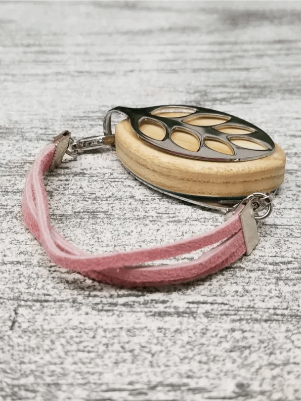 Rose Suede Bracelet | Handmade Accessory for Bellabeat Leaf Urban & Ivy product image (2)