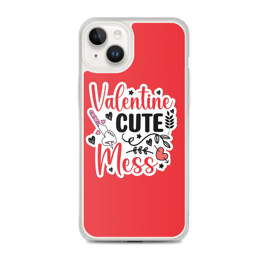 Valentine Cute Mess iPhone MagSafe® Clear Case product image (1)