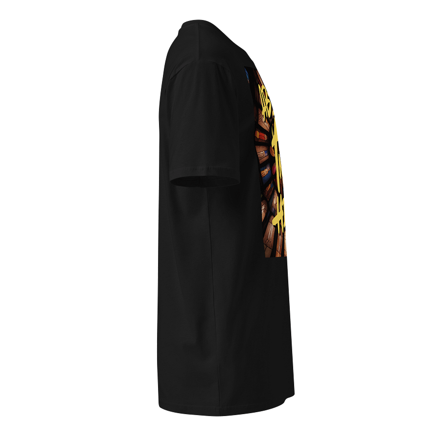 Abide In Him Christian Clothing – House of Worship Stained-Glass Premium T-Shirt product image (4)