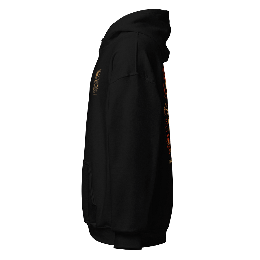 Flaming Skeleton Skateboarder Hoodie product image (3)