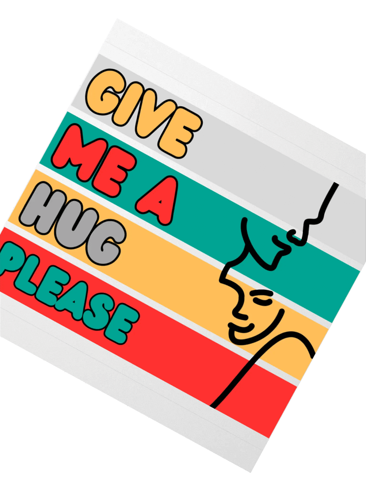 Give Me a Hug - Sticker - transparent product image (4)
