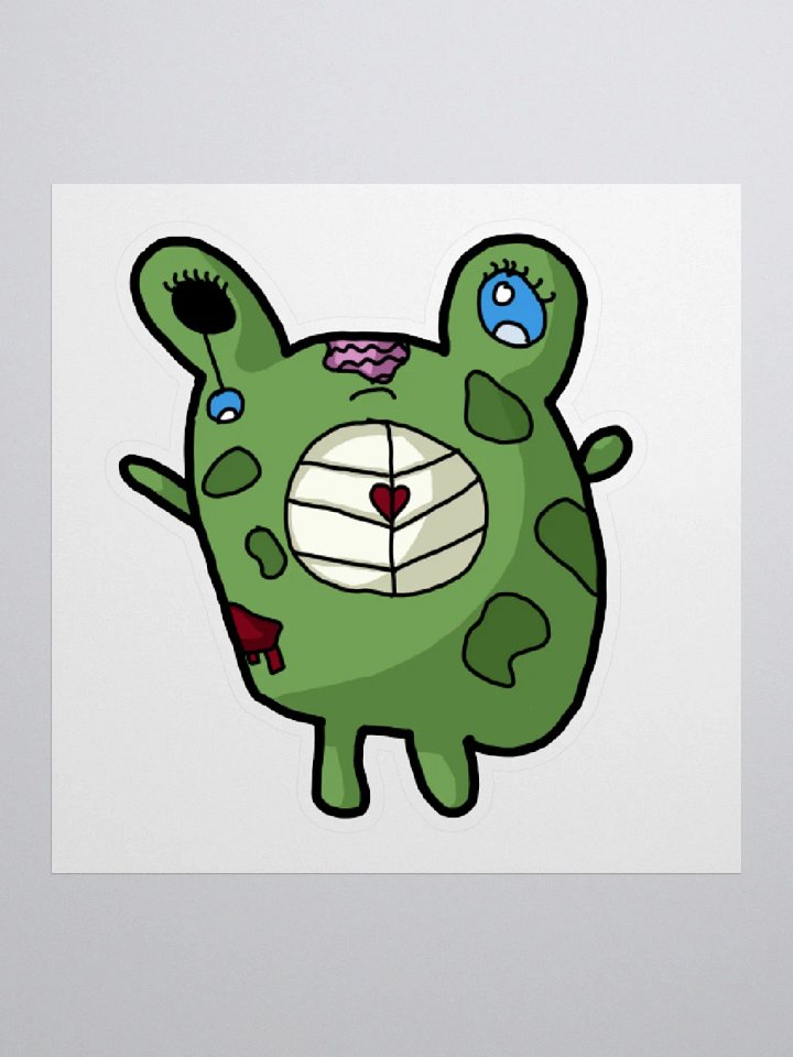 Zombfrog sticker by Grim Jr product image (1)