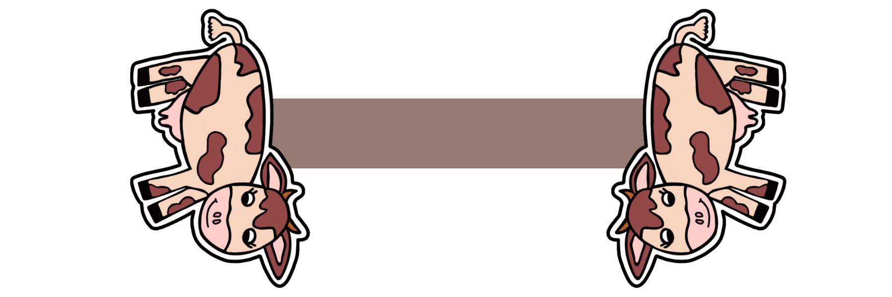Cute Cartoon Brown Cow Magnetic Laminated Bookmark for Farm Animal Lovers product image (2)