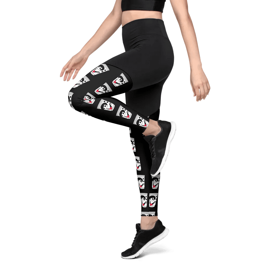 Panda Party All-Over Sports Leggings product image (9)