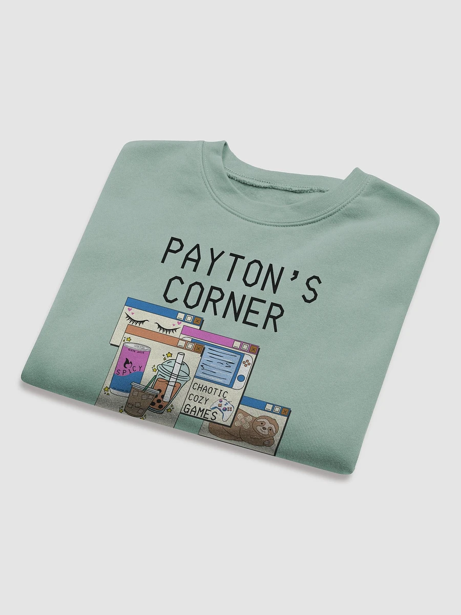 Payton's Virtual Corner Cropped Sweatshirt - Black Text product image (8)