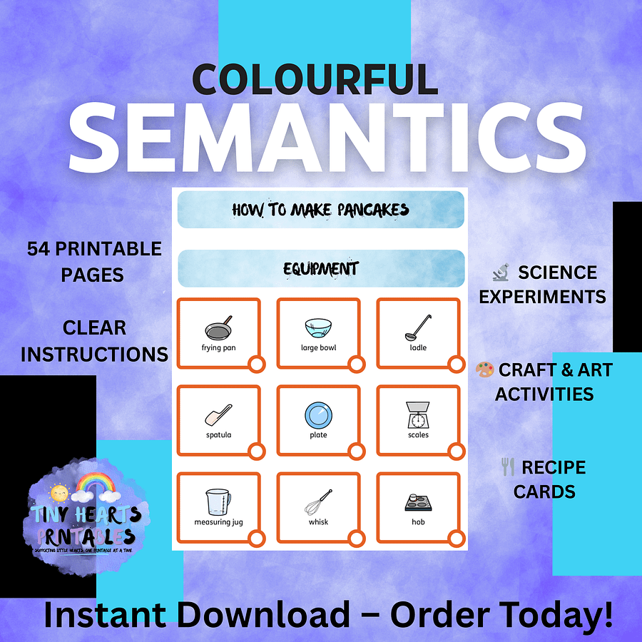 Colourful Semantics Recipes & Experiments Poster Bundle | 12 Visual Safety Rules for Kids | SEN, EYFS, Classroom, PSHE, Mental Health product image (6)