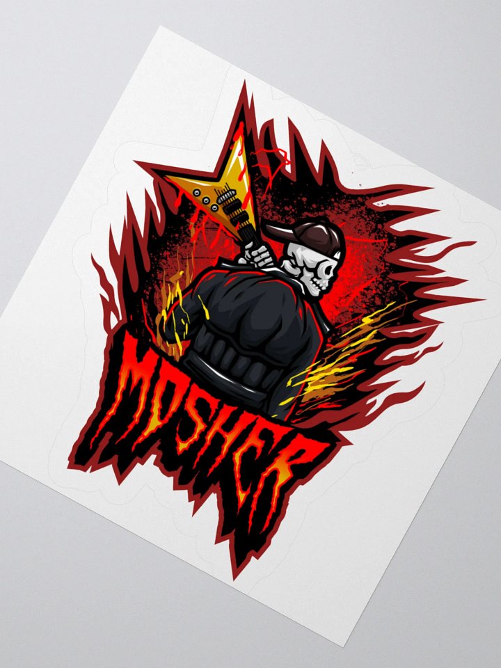 MOSHER GUITAR LOGO STICKER product image (7)