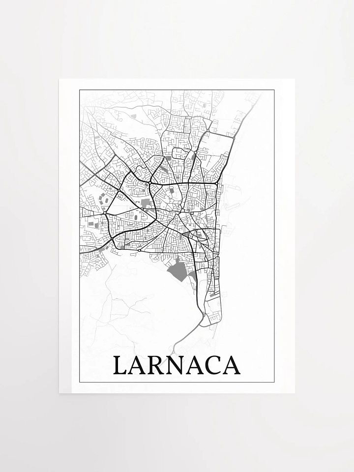 Larnaca, Cyprus, city map print product image (2)