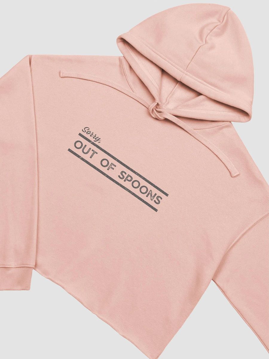 Out of S[poons] Grey Crop Hoodie product image (3)