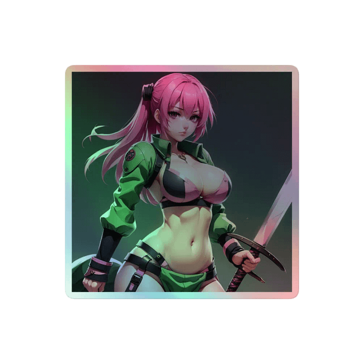 Futuristic Warrior Holographic Sticker Set product image (2)