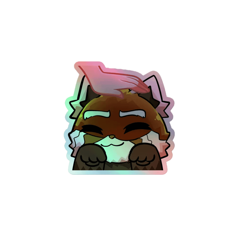 Holographic Headpat Sticker product image (1)