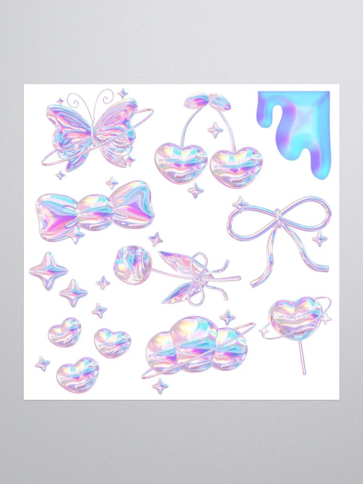 Iridescent Holographic Kiss Cut Stickers Set product image (2)