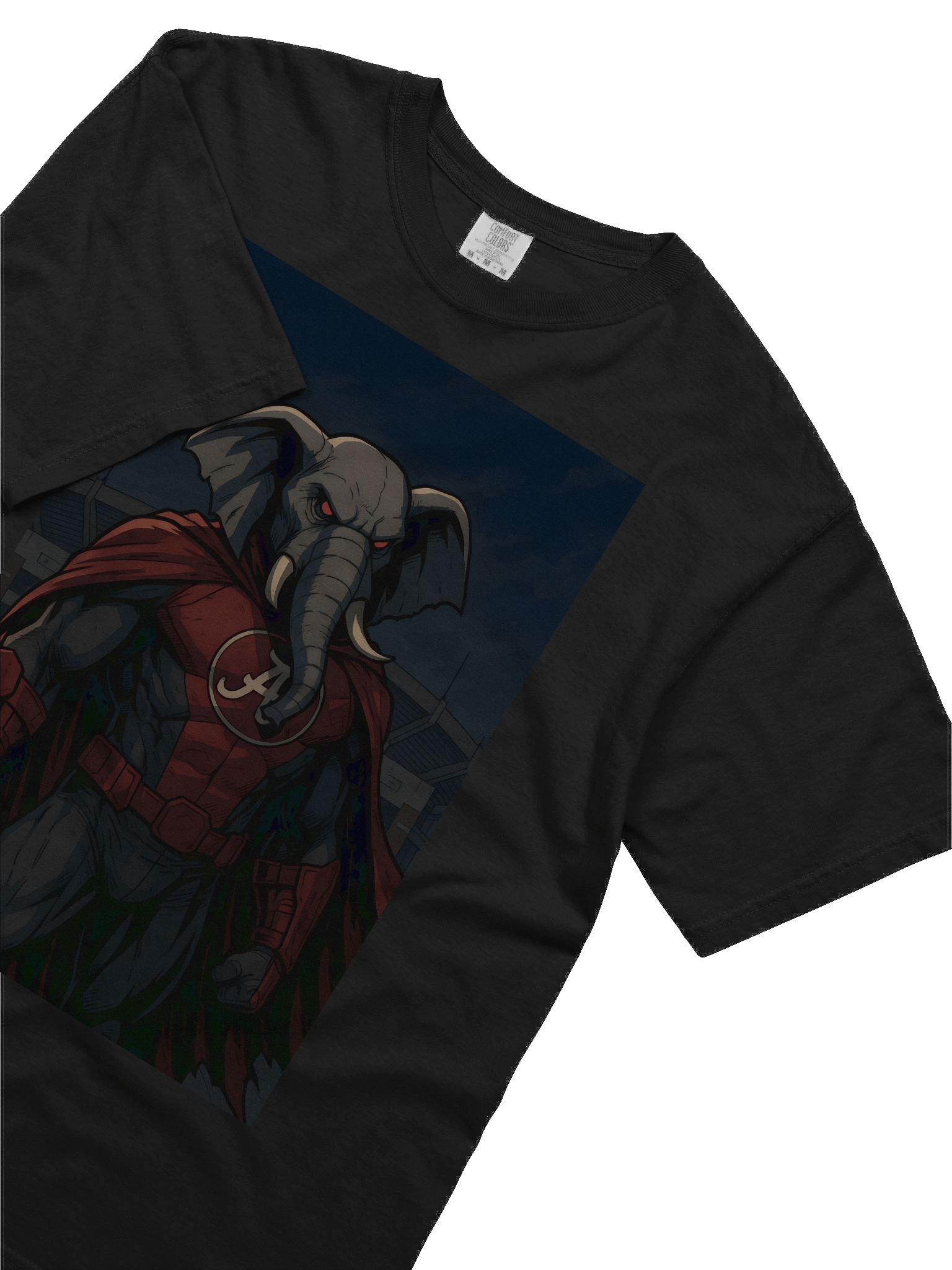 Superhero Elephant Icon Red & Black Tee product image (5)