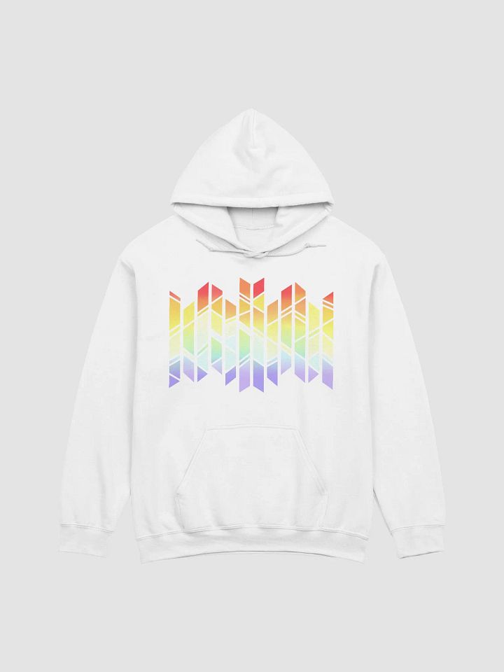 PRISMAGIC STAINED GLASS RAINBOW HOODIE (WHITE) product image (1)