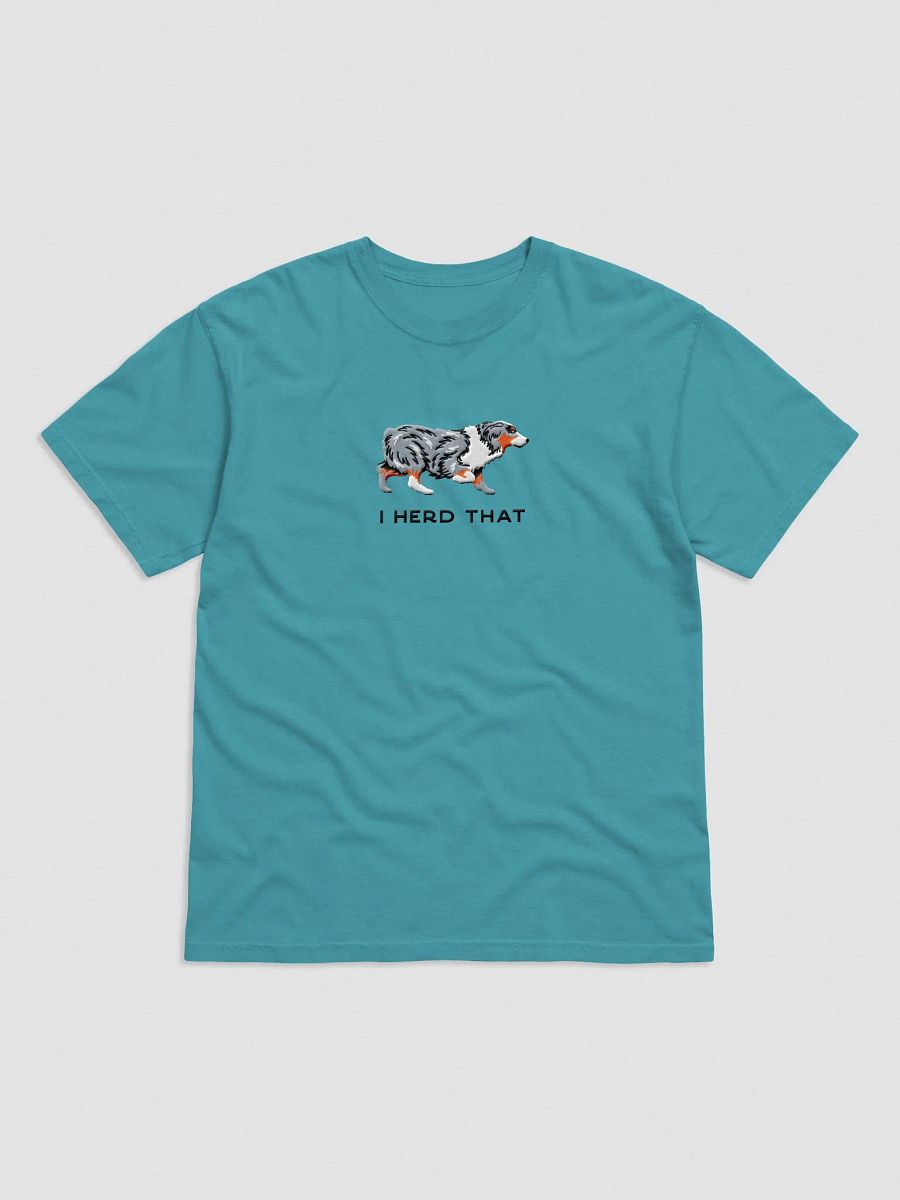 I Herd That T-Shirt(Embroidered) of an Australian Shepherd(Blue Merle) product image (4)