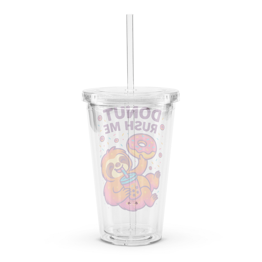 Donut Rush Me – Funny Sloth Tumbler | Sloths Having Snacks Collection product image (2)