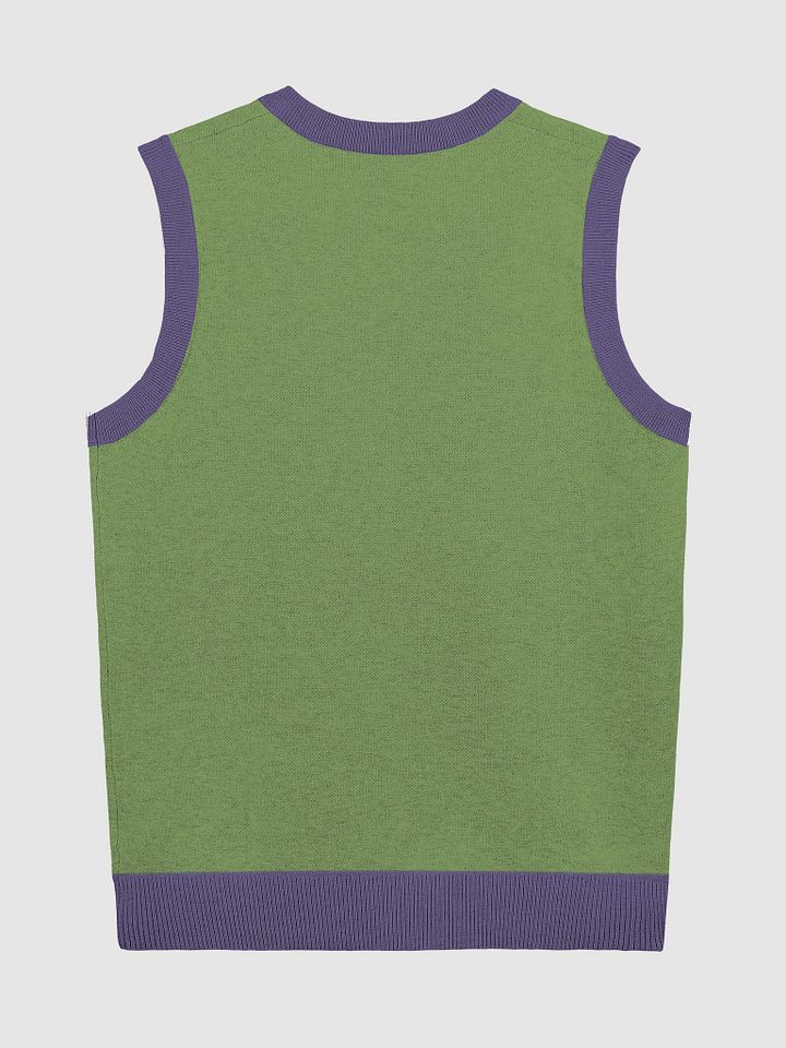 Bubbly and a B*tch (lg. lined design, violet+blue+green) knitwear vest product image (6)