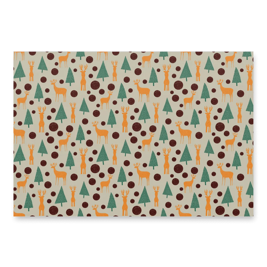 Mystic Forest Deer Wrapping Paper Set product image (3)