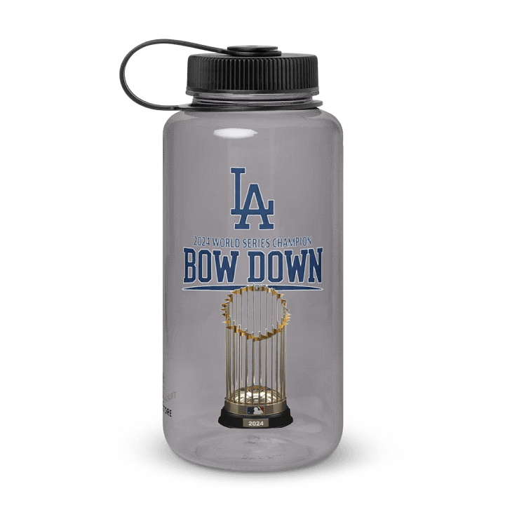 "Bow Down" Dodgers 2024 World Series Champion 32 oz Wide Mouth Water Bottle | MLB Home Locker product image (1)