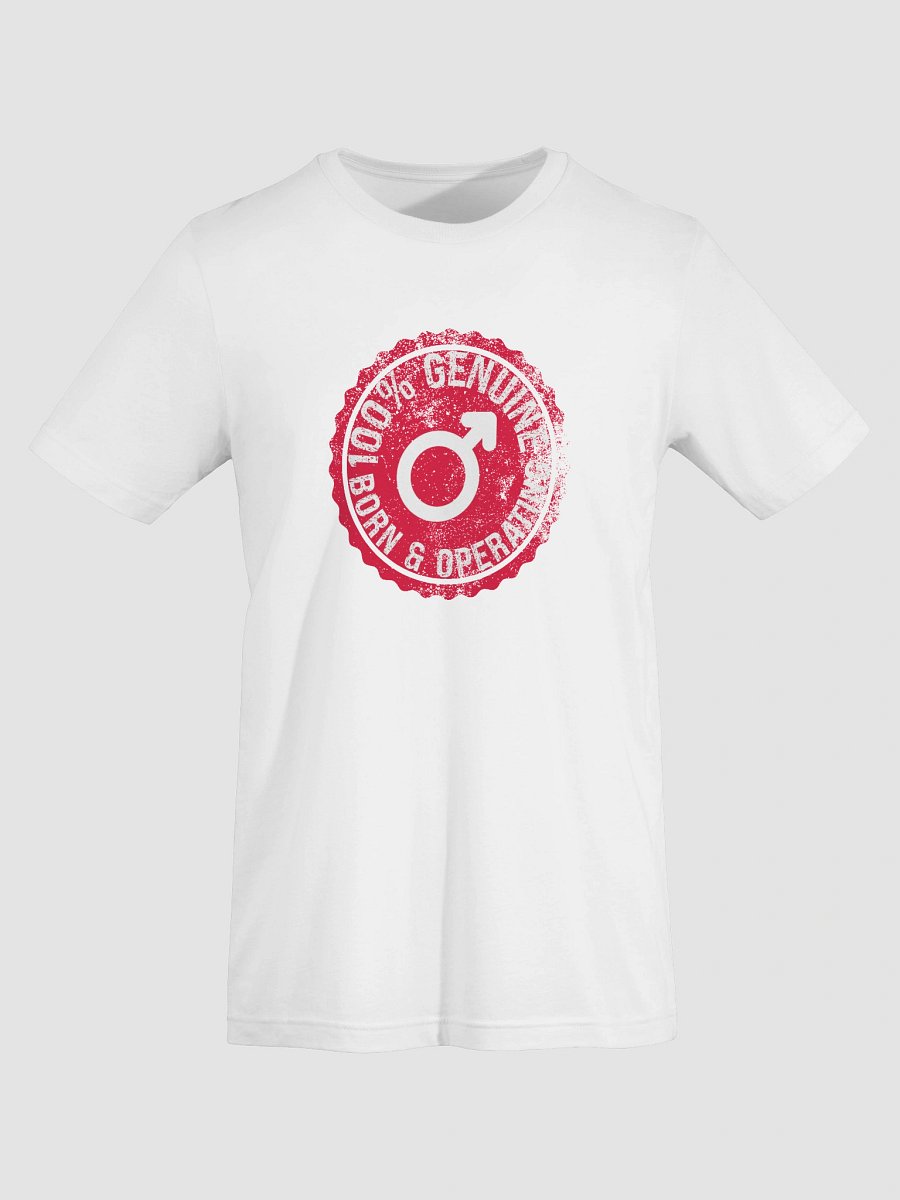 "100% Male" T-shirt - White product image (7)