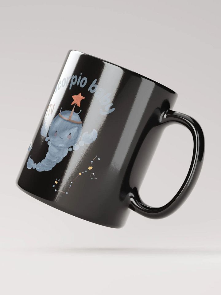 Scorpio Baby October 24 – November 21 BLACK GLOSSY MUG Baby Gift, New Baby Gift, Fun Astrology Gift product image (4)