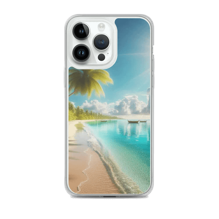 Tropical Paradise iPhone® MagSafe® Clear Case | AI Design product image (2)