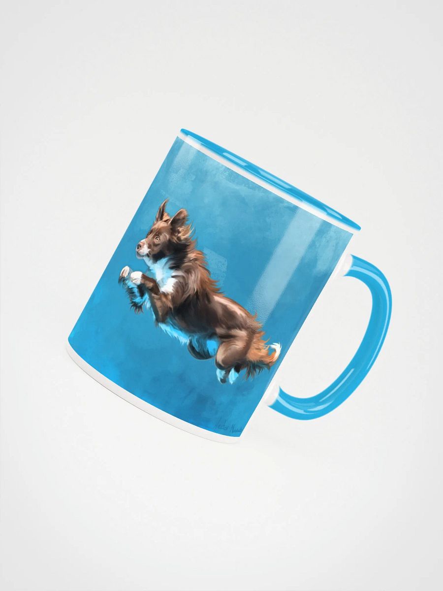 Haven the dock diving champ, colored rim mug product image (17)