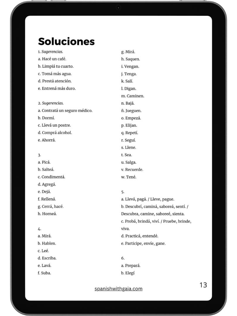 PDF IMPERATIVO explicación + ejercicios product image (2)