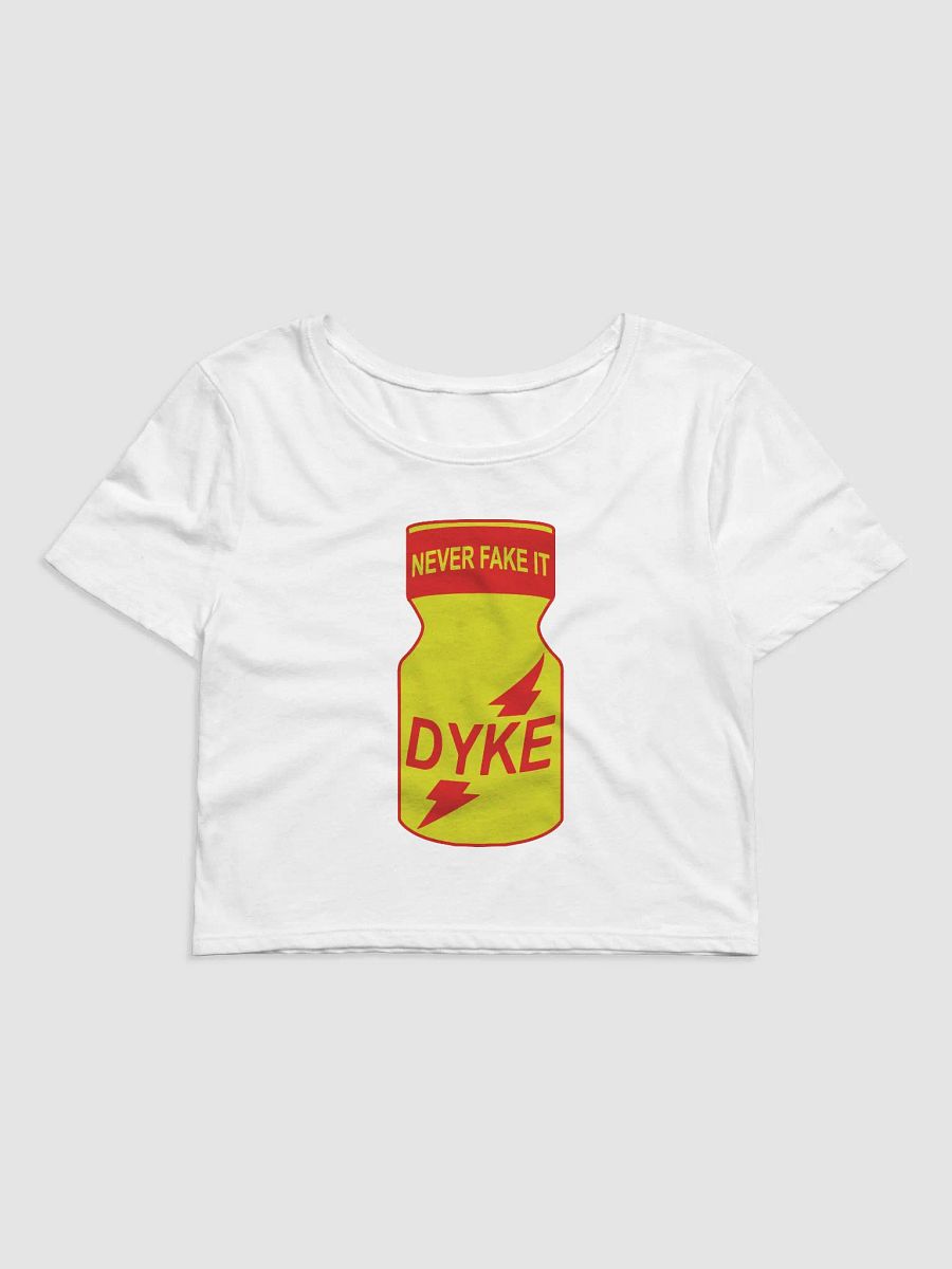 Dyke Poppers Cropped Tee 👃 White product image (1)