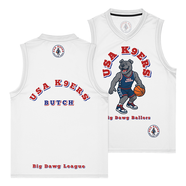 USA K9ERS Bulldawg Premium Basketball Jersey product image (1)