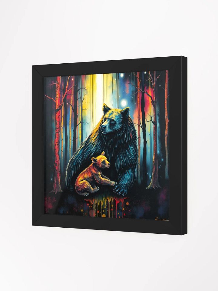 Mystical Bear and Cub Framed Poster product image (8)