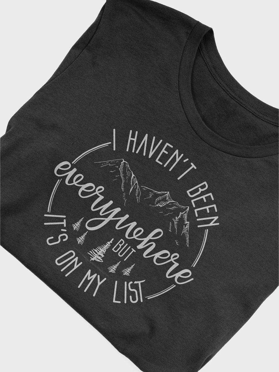 Haven't Been Everywhere - But on my List Dark Unisex Jersey Short Sleeve Tee product image (50)