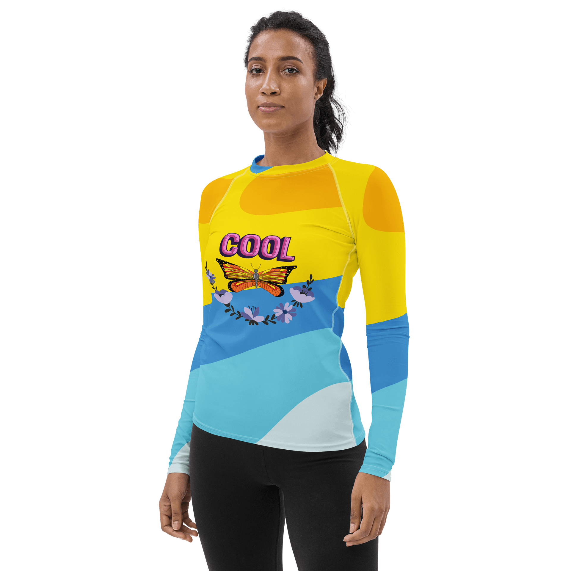 Butterfly Bliss Women's Rash Guard product image (3)