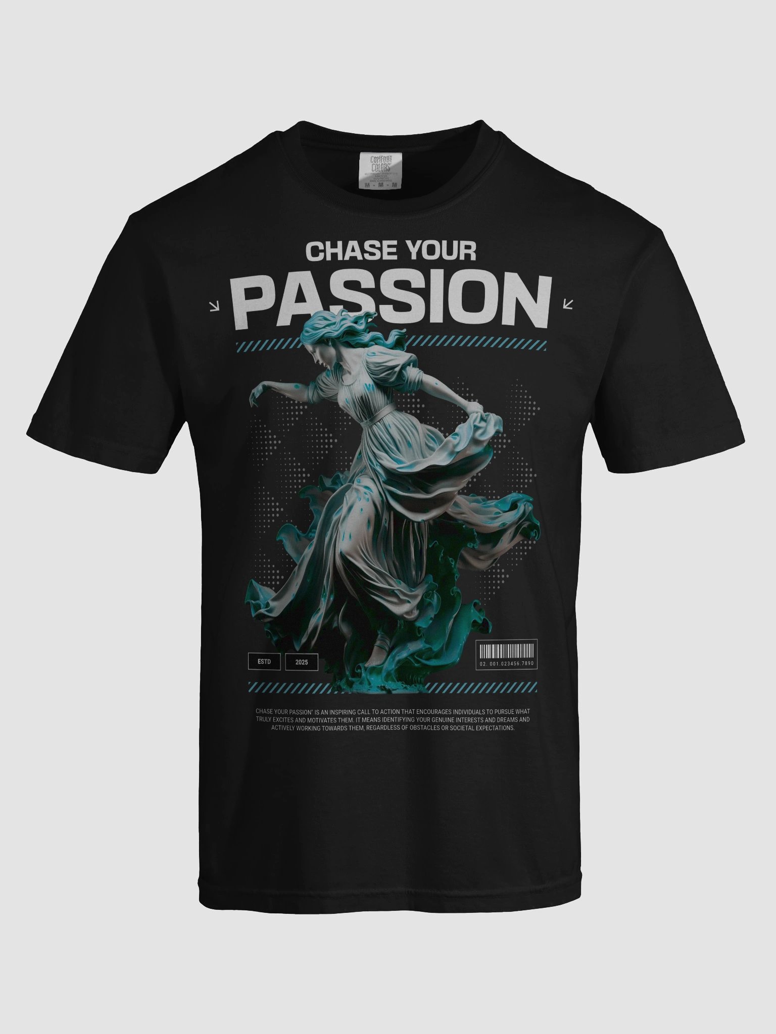 Ethereal Teal Flow T-Shirt product image (51)