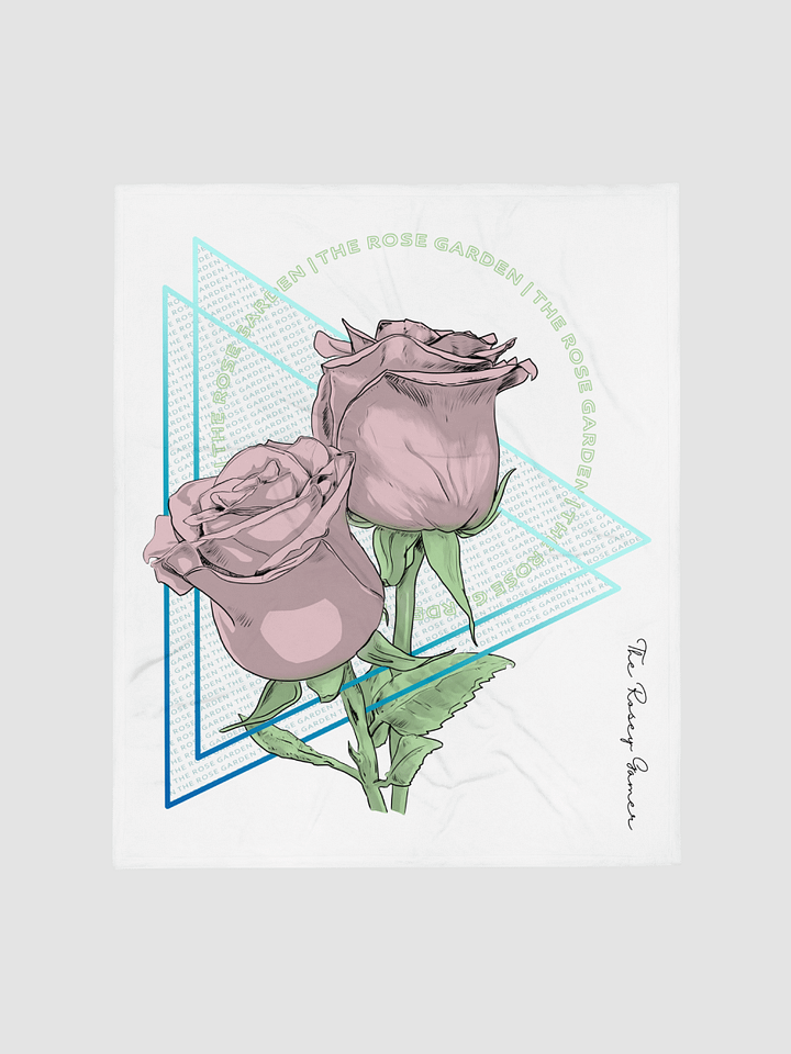 Rose Garden Fleece Throw Blanket product image (1)